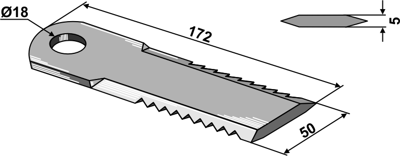 Strohhäckslermesser