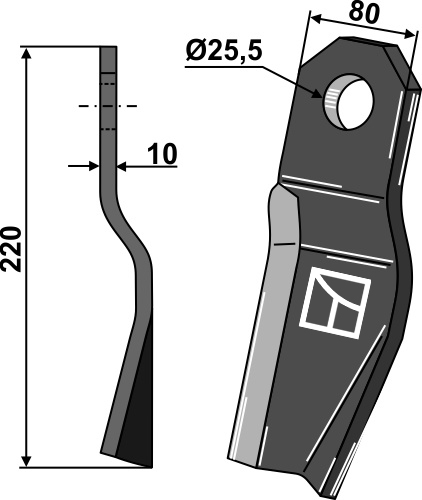 INDUSTRIEHOF Mulchmesser