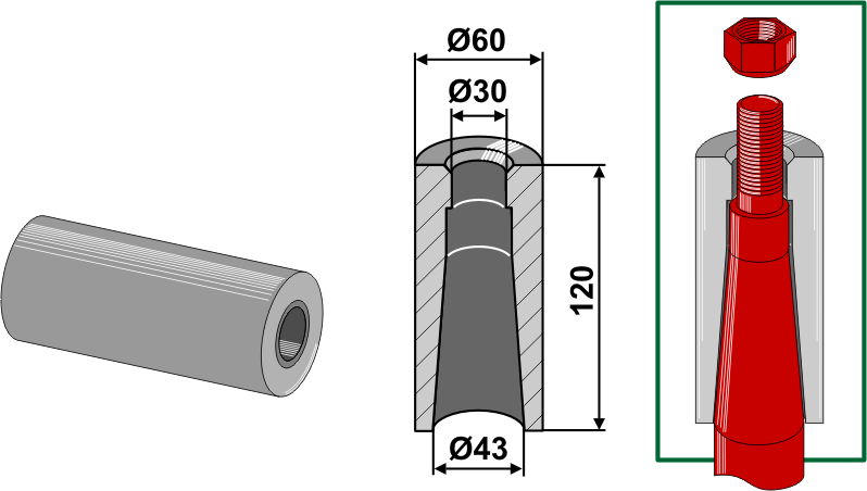 INDUSTRIEHOF Einschweißbuchse