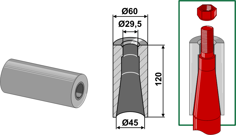 INDUSTRIEHOF Einschweißbuchse