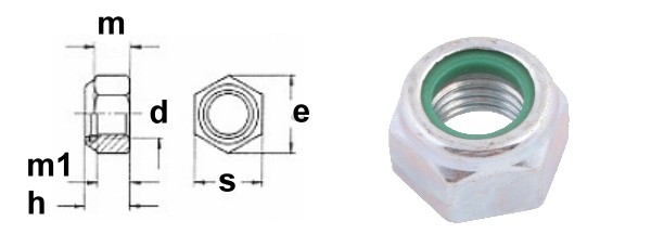 Polystopmuttern SW 24