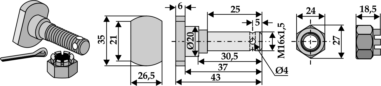 INDUSTRIEHOF Schraube