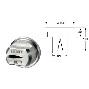 LECHLER Schrägstrahldüse SW 08