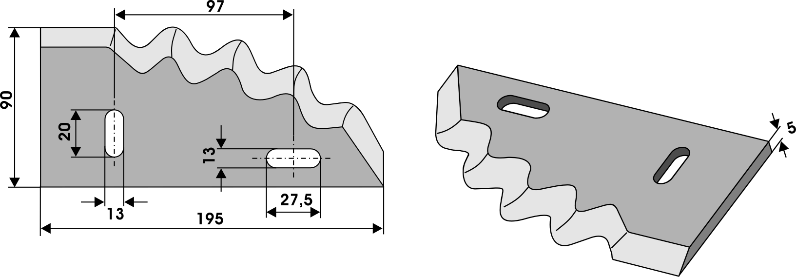 INDUSTRIEHOF Futtermischwagenmesser