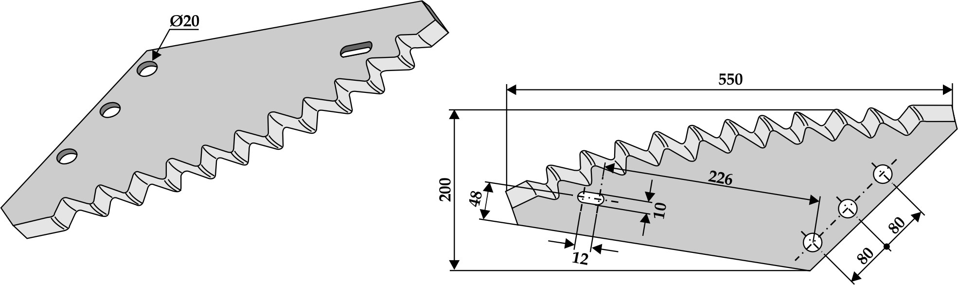 INDUSTRIEHOF Futtermischwagenmesser