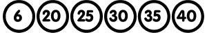 Begrenzungsschild 80 km/h Folie